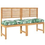 vidaXL Coussin pour assise de palette Floral 4 Pièces Motif de feuille