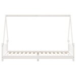 vidaXL Cadre de lit pour enfants blanc 90x200 cm bois de pin massif