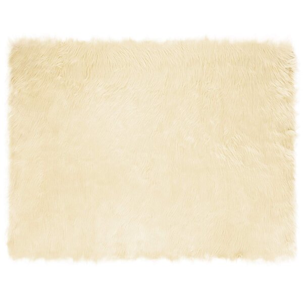vidaXL Tapis en fausse Tafalla Crème 240 x 340 cm Polyester