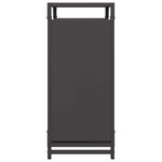 vidaXL Portant de bois chauffage noir 60x28x65 cm