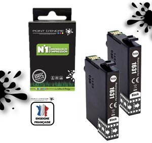 16XL - 2 X NOIR - Stylo Plume  - Grande capacité