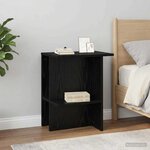 vidaXL Table basse 2 Pièces Chêne noir 40 x 30 x 49 cm Bois d'ingénierie