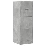 vidaXL Armoire d'apothicaire gris béton 40x41x118 cm bois d'ingénierie