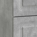 vidaXL Cabinet de chevet avec tiroir Gris béton 43 x 34 5 x 44 5 cm