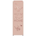 vidaXL Porte-parapluie Rose 15 5 x 15 5 x 49 cm Acier