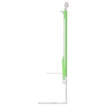 vidaXL Barrière de sécurité de lit d'enfant Vert 180x25 cm Tissu