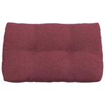 vidaXL Coussin de Dos Bordeaux 80 x 24 x 50 cm tissu