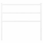 vidaXL Tête de lit de remplacement métal blanc 100 cm