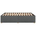 vidaXL Cadre de lit sans matelas gris foncé 160x200 cm tissu