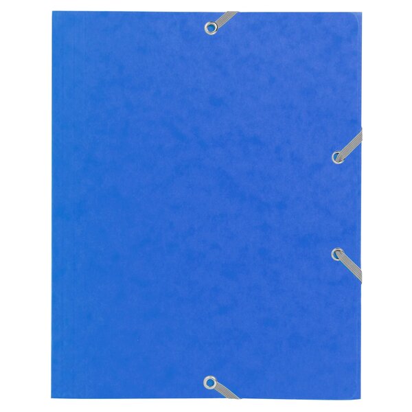 Chemise À Élastique 3 Rabats Carte Lustrée 400gm2 - Format Scolaire 17x22cm - Couleurs Assorties - X 25 - Exacompta