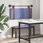 vidaXL Tête de lit suspendue Bleu denim PU antique