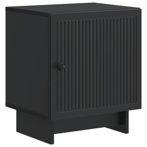 vidaXL Cabinet de chevet Noir 43 x 34 5 x 50 cm Bois d'ingénierie