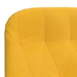 vidaXL Chaise de relaxation avec repose-pied Jaune moutarde Velours