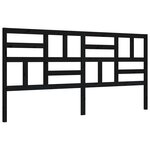 vidaXL Cadre de lit sans matelas noir 200x200 cm bois massif de pin