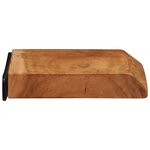 vidaXL Étagères murales 2 Pièces 30x20x3 5 cm bois massif d'acacia