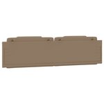 vidaXL Coussin de tête de lit cappuccino 200 cm similicuir