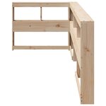 vidaXL Tête de lit de bibliothèque en forme de L bois massif de pin