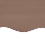 vidaXL Tissu de remplacement pour auvent Marron 3x2 5 m