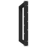 vidaXL Pieds de table à manger en U 2 pièces Noir 90 x (72-73) cm Acier