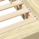 vidaXL Cadre de lit chêne sonoma 140x190 cm bois d'ingénierie