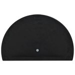 vidaXL Socle demi-rond de parasol Polyrésine 15 kg Noir