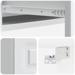 vidaXL Table d'appoint murale Blanc 59 x 34 5 x 17 cm