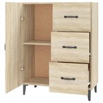vidaXL Buffet chêne sonoma 69 5x34x90 cm bois d'ingénierie