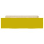 vidaXL Tiroirs de lit 2 Pièces jaune bois d'ingénierie et velours