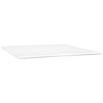 vidaXL Sommier à lattes de lit avec matelas Blanc 160x200cm Similicuir
