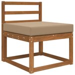 vidaXL Coussin de canapé d'extérieur Taupe 60 x 60 x 8 cm Polyester