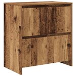vidaXL Buffets 3 Pièces Bois ancien 70 x 41 x 75 cm Bois d'ingénierie