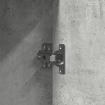 vidaXL Table de Toilette avec stockage Gris clair 102 x 33 x 135 cm