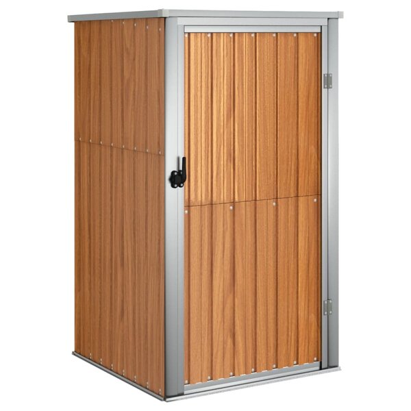 vidaXL Abri à outils de jardin marron 88x89x161 cm acier galvanisé