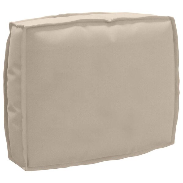 vidaXL Coussin pour dossier de palette Taupe 50 x 40 x 12 cm