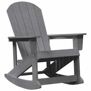 vidaXL Chaise Adirondack à bascule Gris clair HDPE