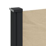 vidaXL Auvent latéral rétractable beige 220x300 cm