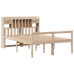 vidaXL Lit bibliothèque sans matelas 140x190 cm bois de pin massif