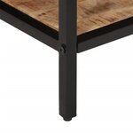 vidaXL Table basse 35x35x30 cm bois de manguier massif brut