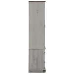 vidaXL Armoire à vin HALDEN casiers à vin porte coulissante blanc pin