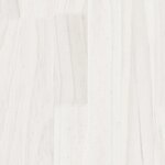 vidaXL Meuble TV Blanc 104x33x41 cm Bois de pin massif
