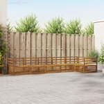 vidaXL Ensemble de canapés d'extérieur 6 Pièces Naturel