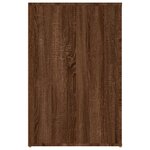 vidaXL Bureau Chêne marron 100x49x75 cm Bois d'ingénierie