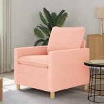 vidaXL Canapé Rose 76 x 81 x 87 5 cm Tissu