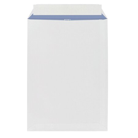 Boîte de 250 pochettes administratives blanches 229 x 324 mm format c4 avec bande protectrice - sans fenêtre - maxiburo