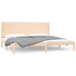 vidaXL Cadre de lit sans matelas 200x200 cm bois massif