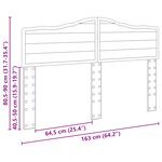 vidaXL Tête de lit Bois Ancien 160 cm Bois d'ingénierie