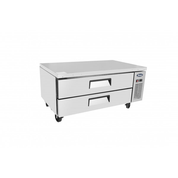 Soubassement réfrigéré positif 2 tiroirs - l 1230 à 1536 mm - atosa - r600a - acier inoxydable1230 mmpleine x815x665mm