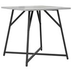 vidaXL Ensemble de tables d'appoint 2 Pièces Gris Sonoma et noir