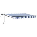 vidaXL Store rétractable manuel avec LEDs 3 5 x 2 5 m