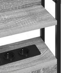 vidaXL Tête de lit de rangement Gris sonoma 150 cm Bois d'ingénierie